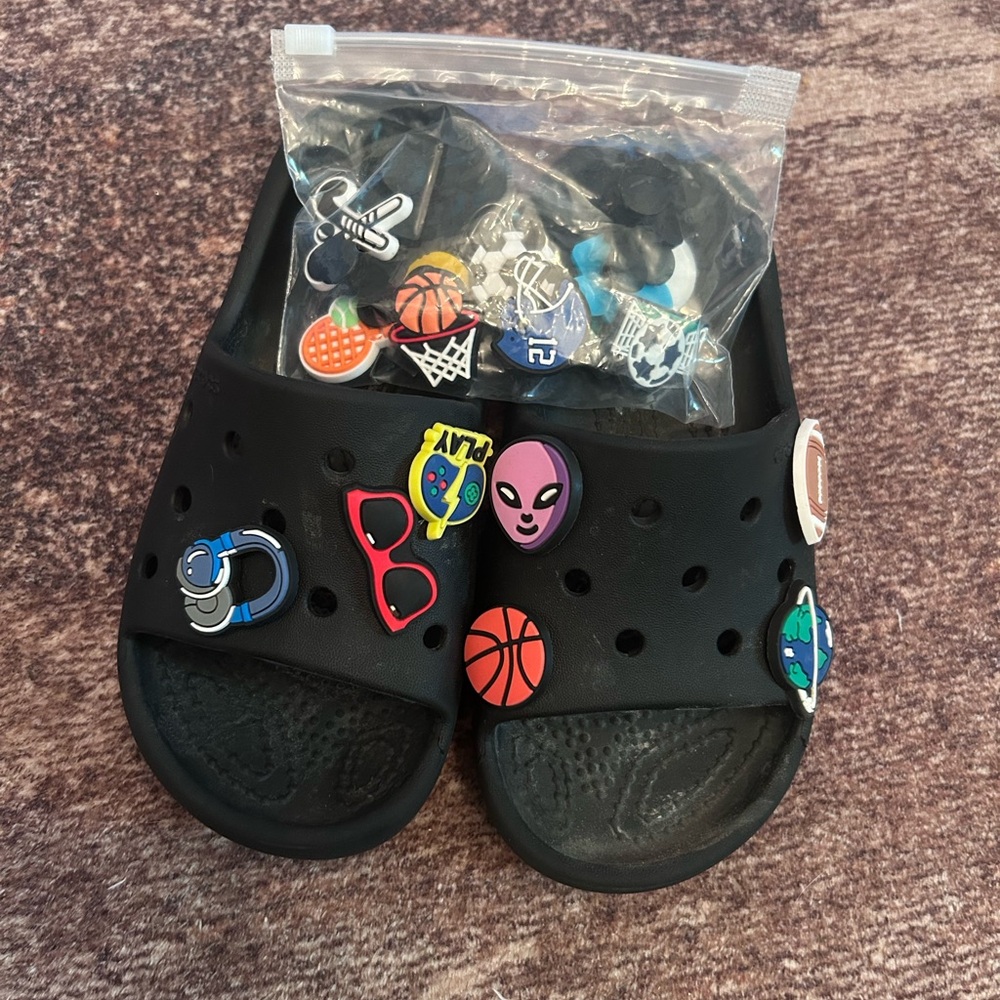 Crocs Kids Sandals Shoes with Fun Charms included
